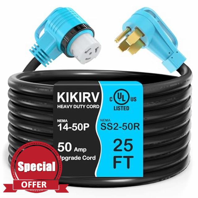 25 Feet 50 Amp Generator Cord
