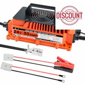 24V 30A Forklift Battery Charger 24 Volt Battery Charger with Anderson Plug Lead-Acid Battery Chargers for Sicorssors Lift