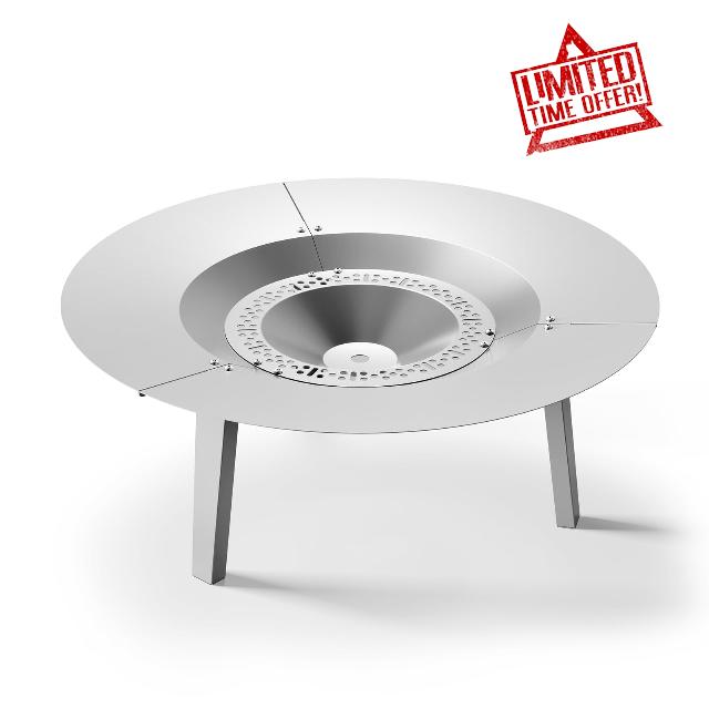 TURBRO Fireside Pluto Heat Deflector for 19/19.5in Firepit and R19 Fire Pit