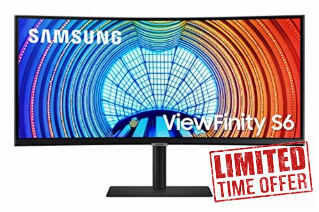 SAMSUNG Viewfinity S65UA Series 34-Inch Ultrawide QHD Curved Monitor