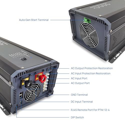 Power Inverter w/LCD Remote Panel for RV