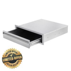 30" W x 6.5" H x 23" D Outdoor Kitchen Drawers