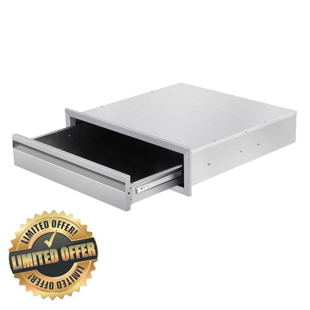 30" W x 6.5" H x 23" D Outdoor Kitchen Drawers