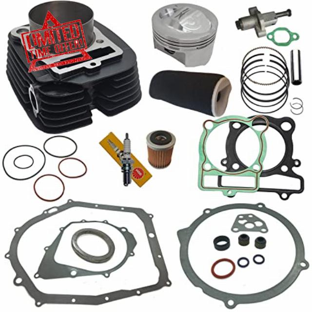 ZOOM ZOOM FORGED 366cc Big Bore Cylinder Kit Forged Piston For 1987-2004 Yamaha Warrior 350 & 2004-2013 Yamaha Raptor 350 Gasket Set