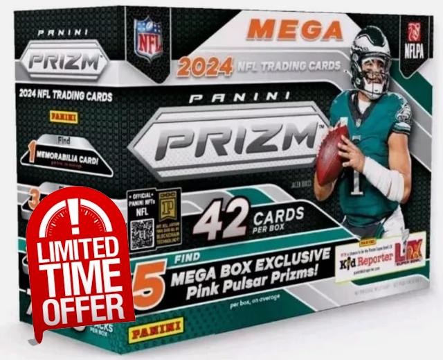 2024 Panini Prizm Football Sealed Mega Box (6 Packs/Box)