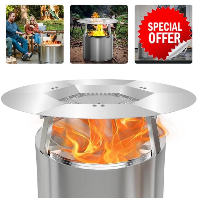 Fire Pit Heat Deflector for Solo Stove Bonfire 19.5"