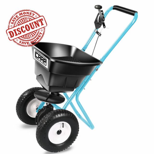 80 lb. Capacity Walk-Behind Lawn/Garden Broadcast Spreader for Seed