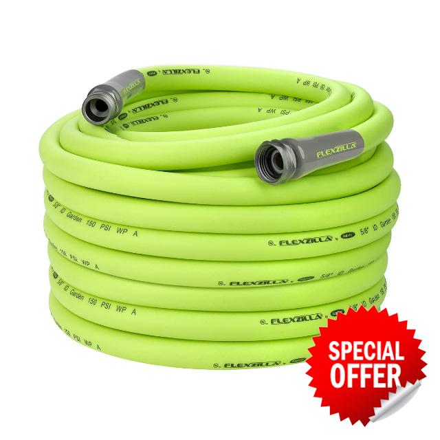 Flexzilla HFZG5100YW Garden Lead-in Hose 5/8 in. x 100 ft