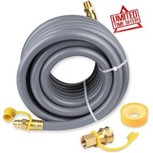 Natural Gas Hose for Generator 3/4 Inch with Quick Connect Fittings
