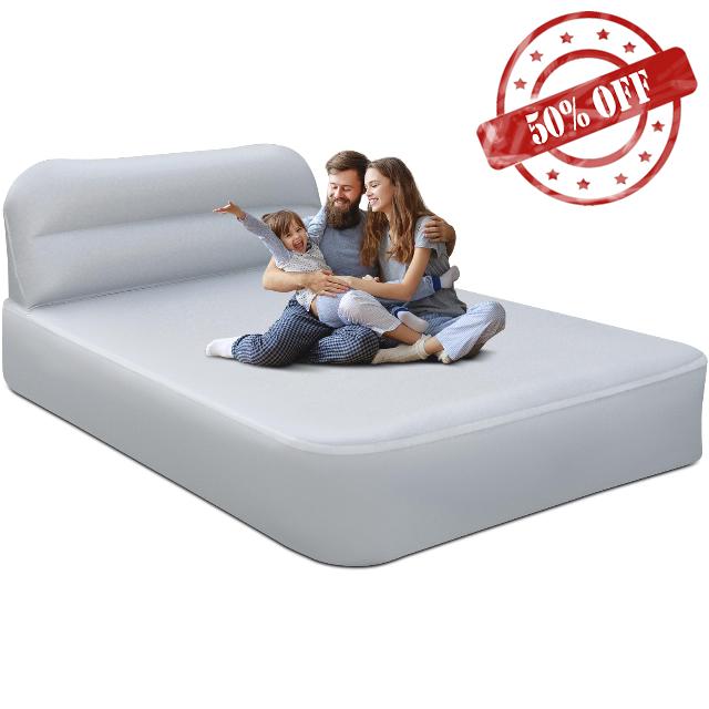 Queen Air Mattress with Wireless Pump