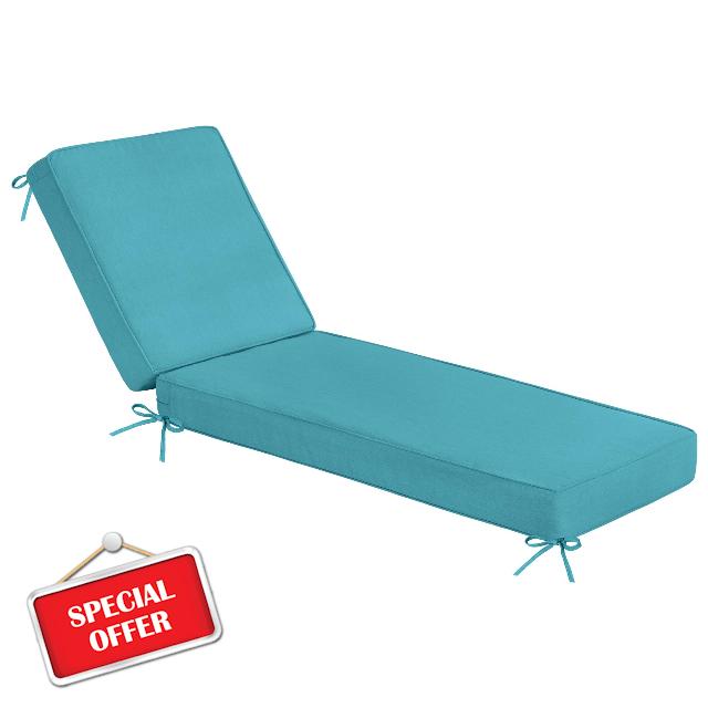 Sundale Outdoor Olefin Chaise Lounge Cushion