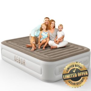 Air Mattress Queen with Built-in Pump