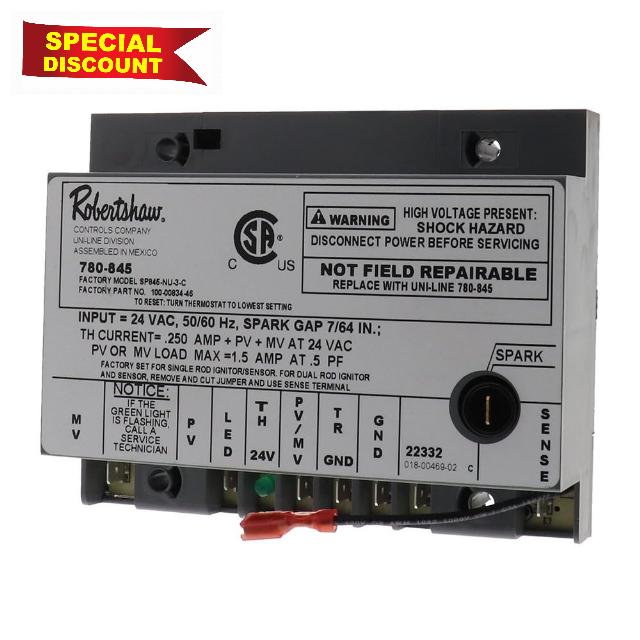 Prysm ROBERTSHAW 780-845 HVAC Ignition Module Compatible with Lennox