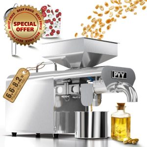 PYY Oil Press Machine - 750W Automatic Electric Oil Maker for Home Commercial