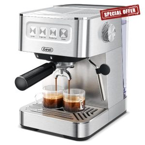 Gevi 20 Bar Espresso Machine High Pressure with Milk Frother Steam Wand