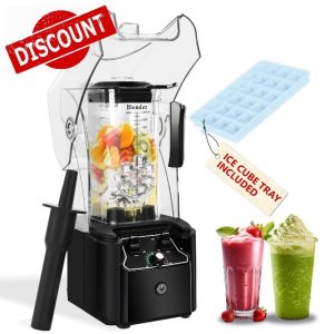 FULIYE Commercial Blender with Soundproof Shield