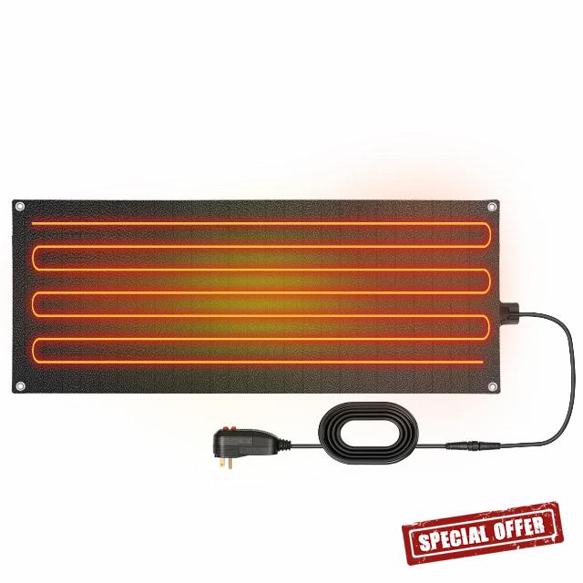 Heated Snow Melting Mats Outdoor 20" x 60" - Non-Graphene Harmless Rubber Snow Heating Mats 120V Power saving