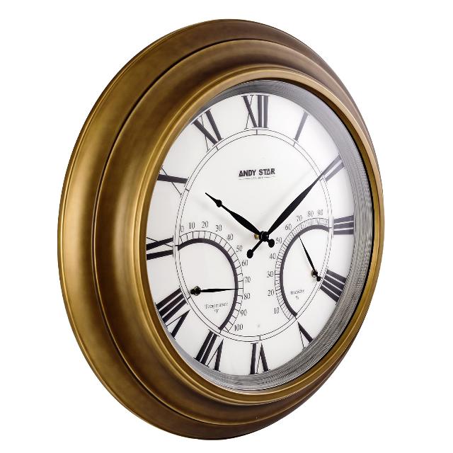 ANDY STAR 24 Inch Outdoor Clocks Waterproof