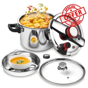 BreeRainz 8.45QT 304 Stainless Steel Pressure Cooker