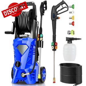 Electric Pressure Washer 4500 PSI 2.8 GPM High Power Washer with 4 Pressure Nozzle and Foam Cannon