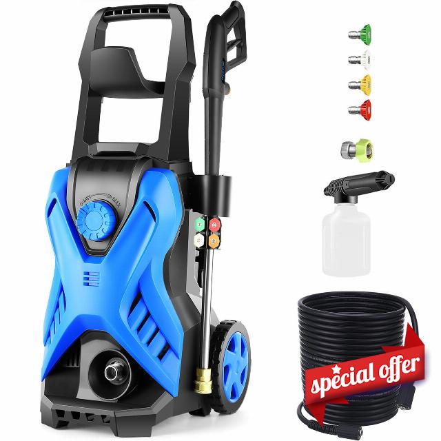 5000 PSI Adjustable Pressure Washer 2.8GPM Electric Power Washer with 33ft Hose