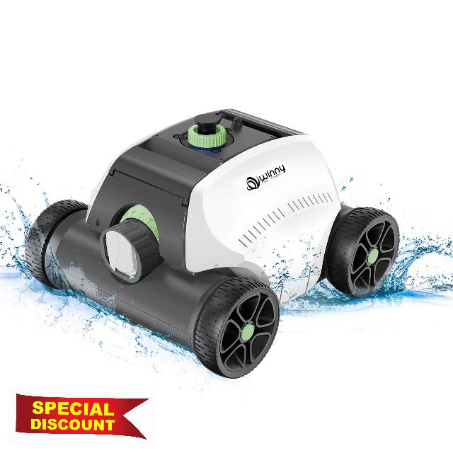 (2025 Upgraded) WINNY POOL CLEANER 300 Pro Cordless Robotic Pool Vacuum