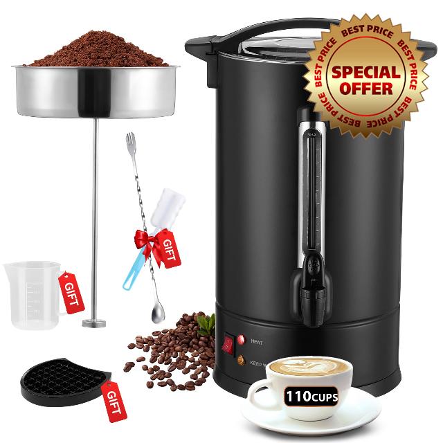 110 Cup Commercial Coffee Urn with Percolator