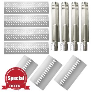 4 Packs 16631 and 3 Packs 16520 Heat Plate with 4 Packs Heavy Duty Burner Replacement for Bull Flame Tamer Replacement Parts