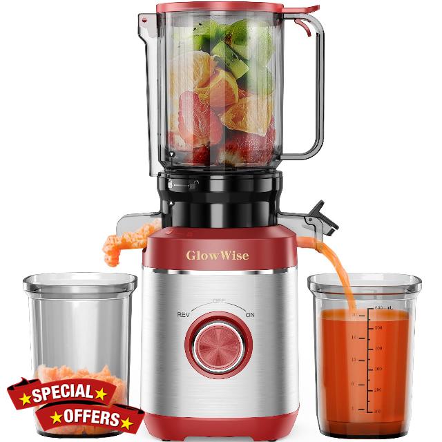 Juicer Machines with Built-in Blades for Slicing Whole Fruits & Vegetables