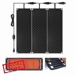 Upgrade 3pcs 10*30in Heated Snow Melting Mats