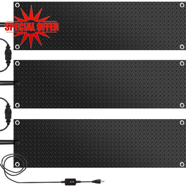 Timgle 3 Pcs Snow Melting Mats