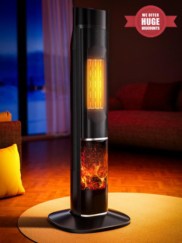 Uthfy 32IN Space Heater for Large Room