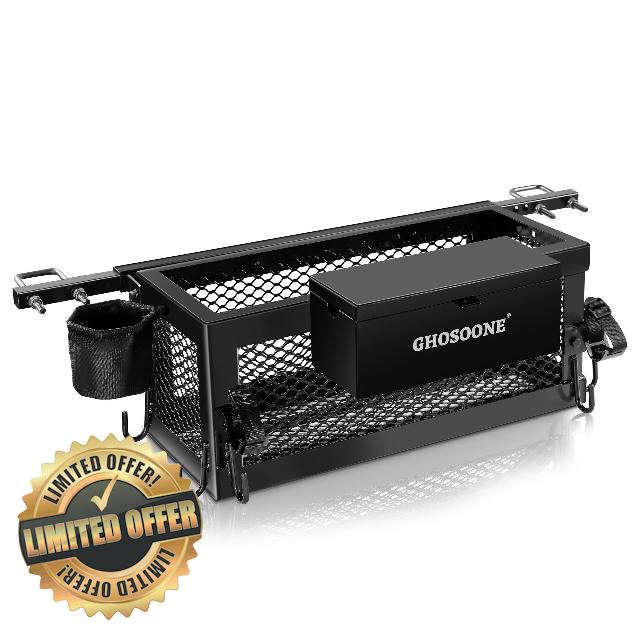 Heavy Duty Tractor Tool Box 24"x 10"x 10" Multi-Function Tractor Accessories