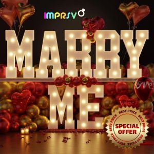 imprsv Marry Me Light Up Letters