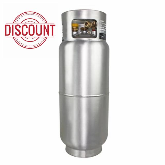 Flame King 43.5LB Aluminum Forklift Propane Tank with Gauge