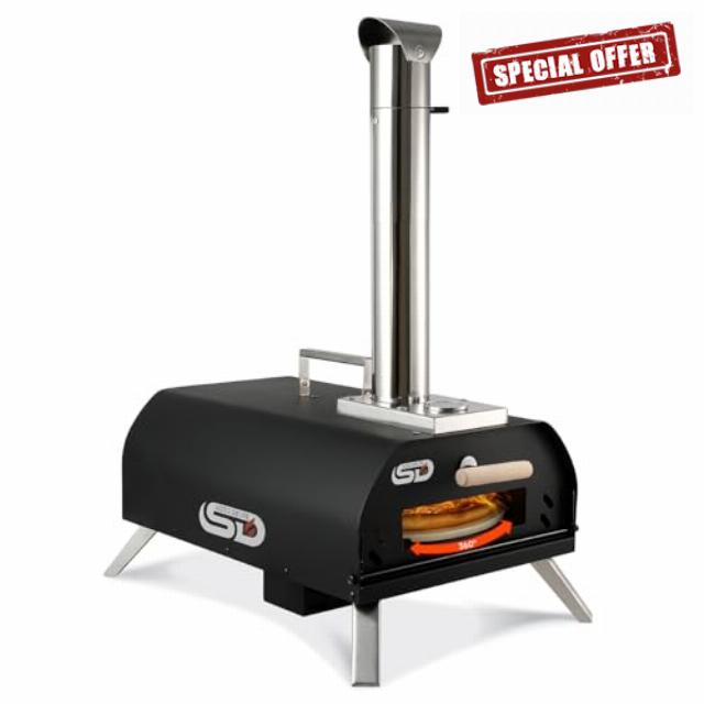 Outdoor Pizza Oven Wood Pellet 12" Round Pizza Stone