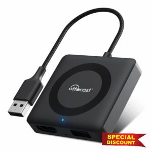 OTTOCAST Car TV Mate Pro with Wireless Carplay Adapter for Apple iPhone