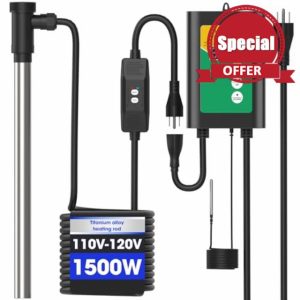 1500W Titanium Fully Submersible Portable Pool Immersion Water Heater