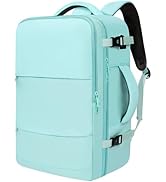 BAGAIL Travel Backpack, Light - Waterproof - USB Port, Quick Check Hand Luggage Backpack, Cabin B...