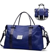 BAGAIL Travel Duffel Bag, Weekender Bags, Overnight Gym Carry On Tote Bag with Wet Pocket, Hospit...