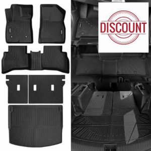 Naibeve Floor Mats for 2021-2025 Chevrolet Trailblazer (AWD) Trunk Mat Cargo Mat Back Seat Cover All Weather for Chevy Trailblazer Floor Mats Accessories(Only Fit Cargo in Upper Deck Position)
