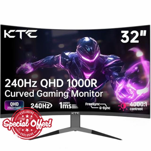 KTC 32Inch 240Hz Curved Gaming Monitor