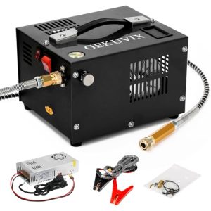 12V Automotive DC 110V AC PCP Airgun Compressor With Power Converter