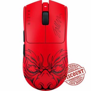 Razer Viper V3 Pro Wireless Esports Gaming Mouse: Symmetrical - 54g Lightweight - 8K Polling - 35K DPI Optical Sensor - Gen3 Optical Switches - 8 Programmable Controls - 95 Hr Battery - Faker Edition