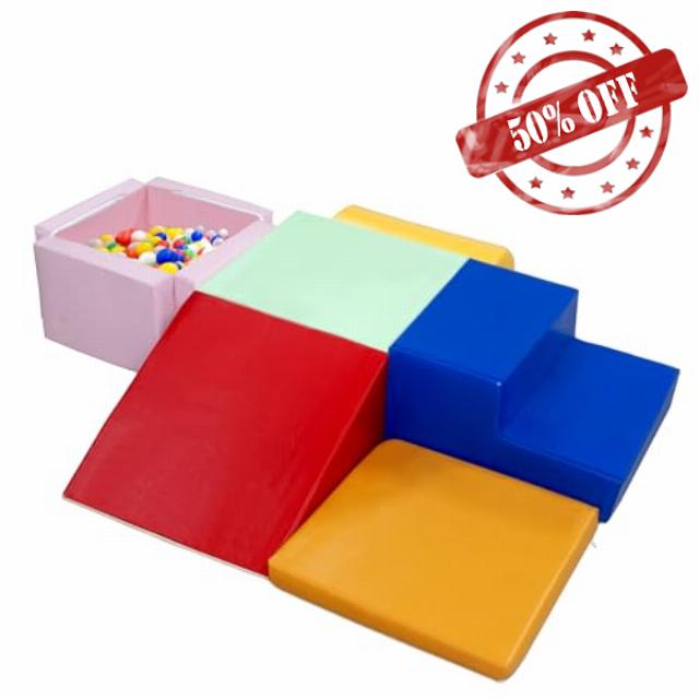 6 Pcs PU Leather Toddlers Climbing Toys