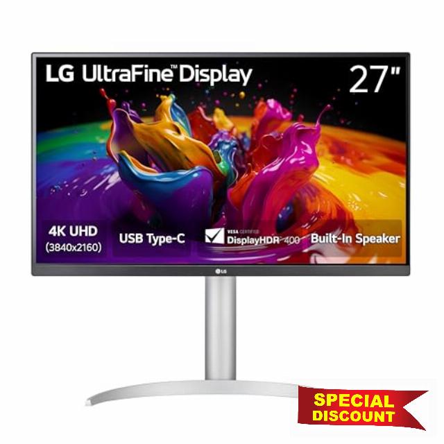 LG 27UP850K-W 27-inch Ultrafine 4K UHD (3840 x 2160) IPS Computer Monitor