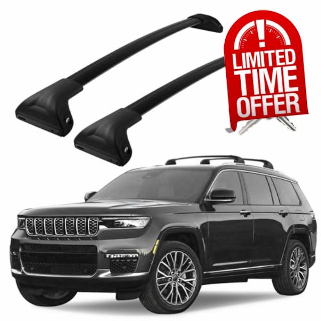 Roof Rack Cross Bars Compatible with Jeep Grand Cherokee L 2021-2024 & Grand Cherokee WL 2022-2024