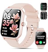 Haulvean Smart Watch for Men Women Answer/Make Calls,1.85''HD Smartwatch with Pedometer 24/7 Hear...