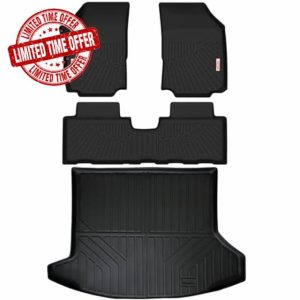 Floor Mats Accessoires 2 Row Liners Set & Cargo Liners Custom Fit for 2025 Chevrolet Chevy Equinox（Not for EV