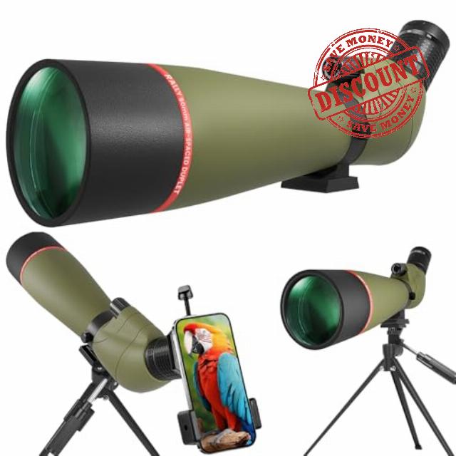 Asika 20-60x80 Spotting Scopes for Bird Watching